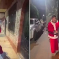 Oficeri i policisë i veshur si Santa Claus arreston një bandë trafikantësh 